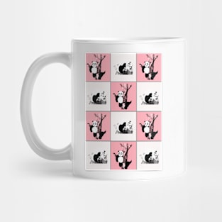 Pandas Checker - Pink Mug